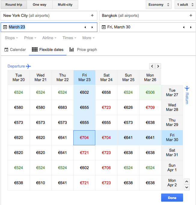 travel deals by date and departure city